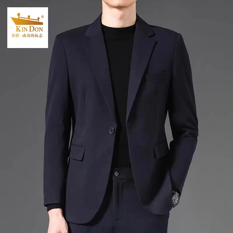 金盾休闲西装外套男2025春秋韩版新款高级感宽松商务正装男款西服