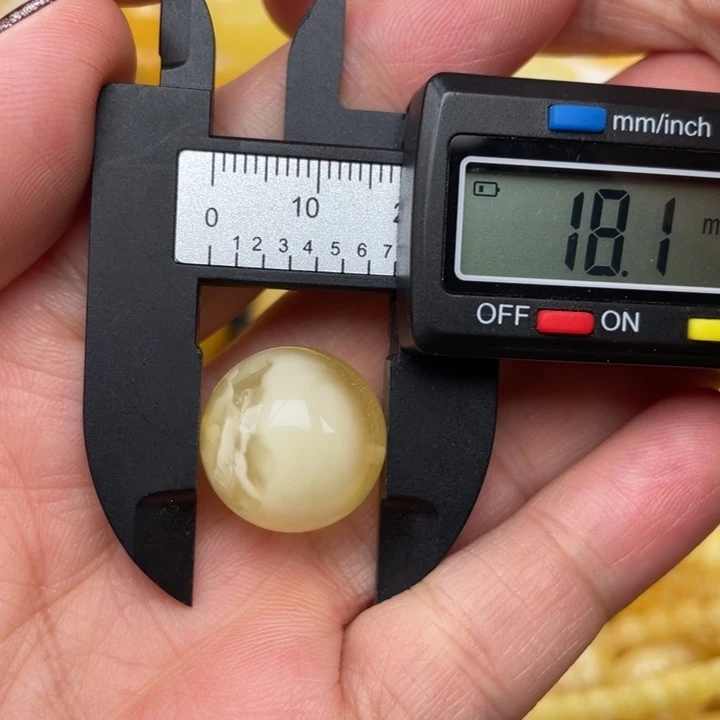 裸石蜜蜡未镶嵌蜜蜡圆珠