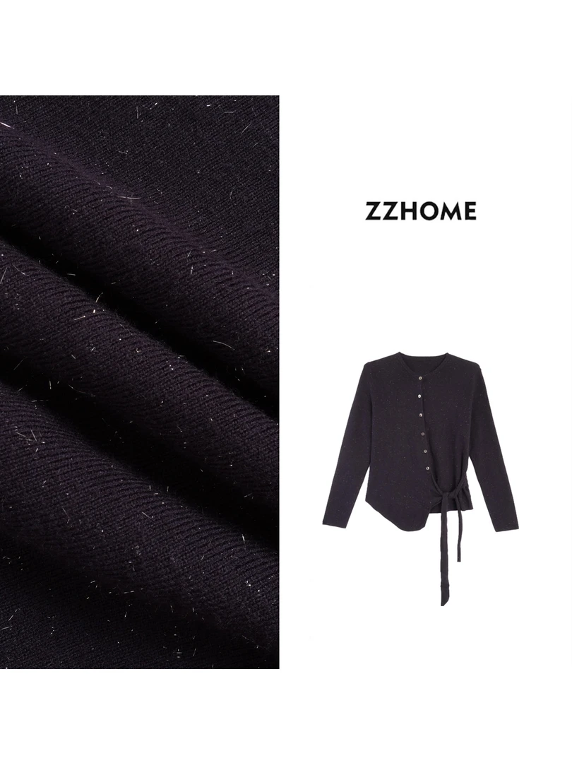 ZOZO HOME ｜反常规基础变奏细闪精织系带毛衣q171816p