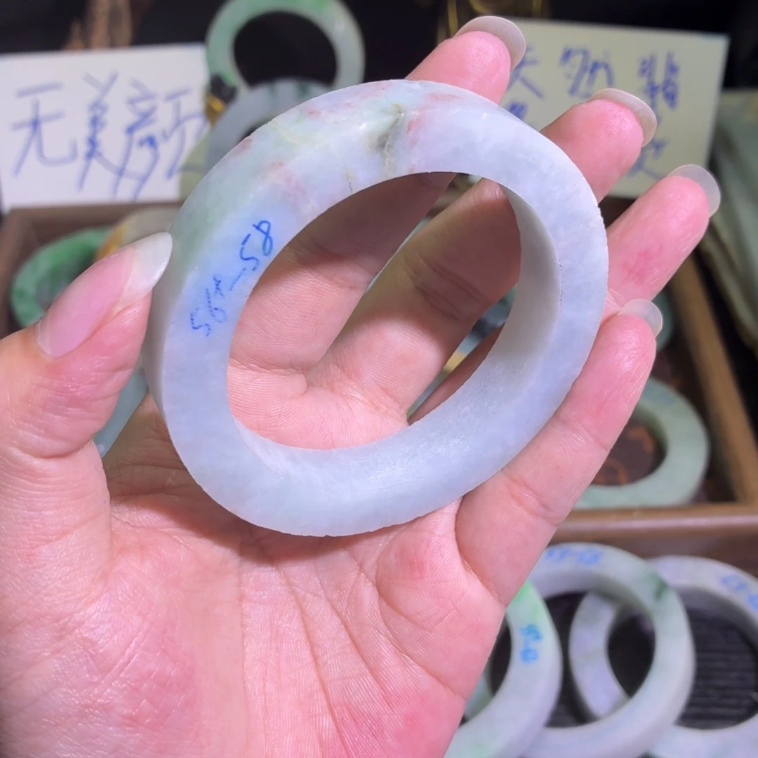 定制翡翠未镶嵌翡翠A货手镯毛胚定制