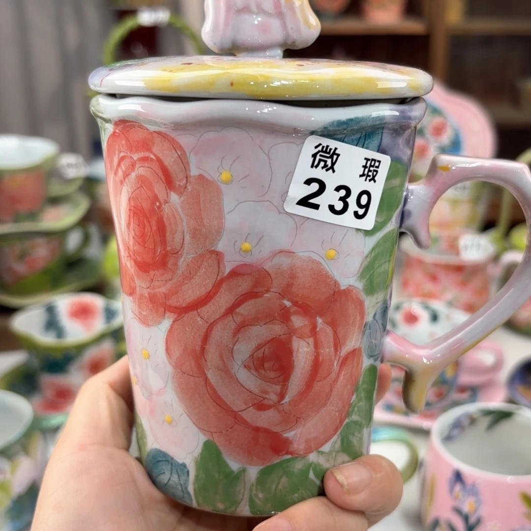 景德镇手绘高温釉下彩陶瓷茶具