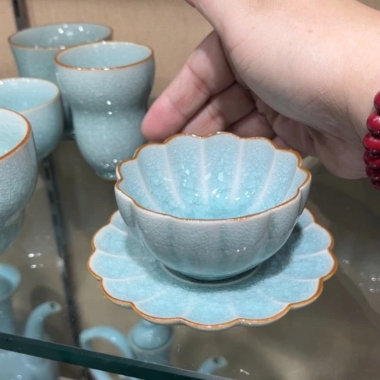 瓷片陶瓷茶具汝瓷茶具