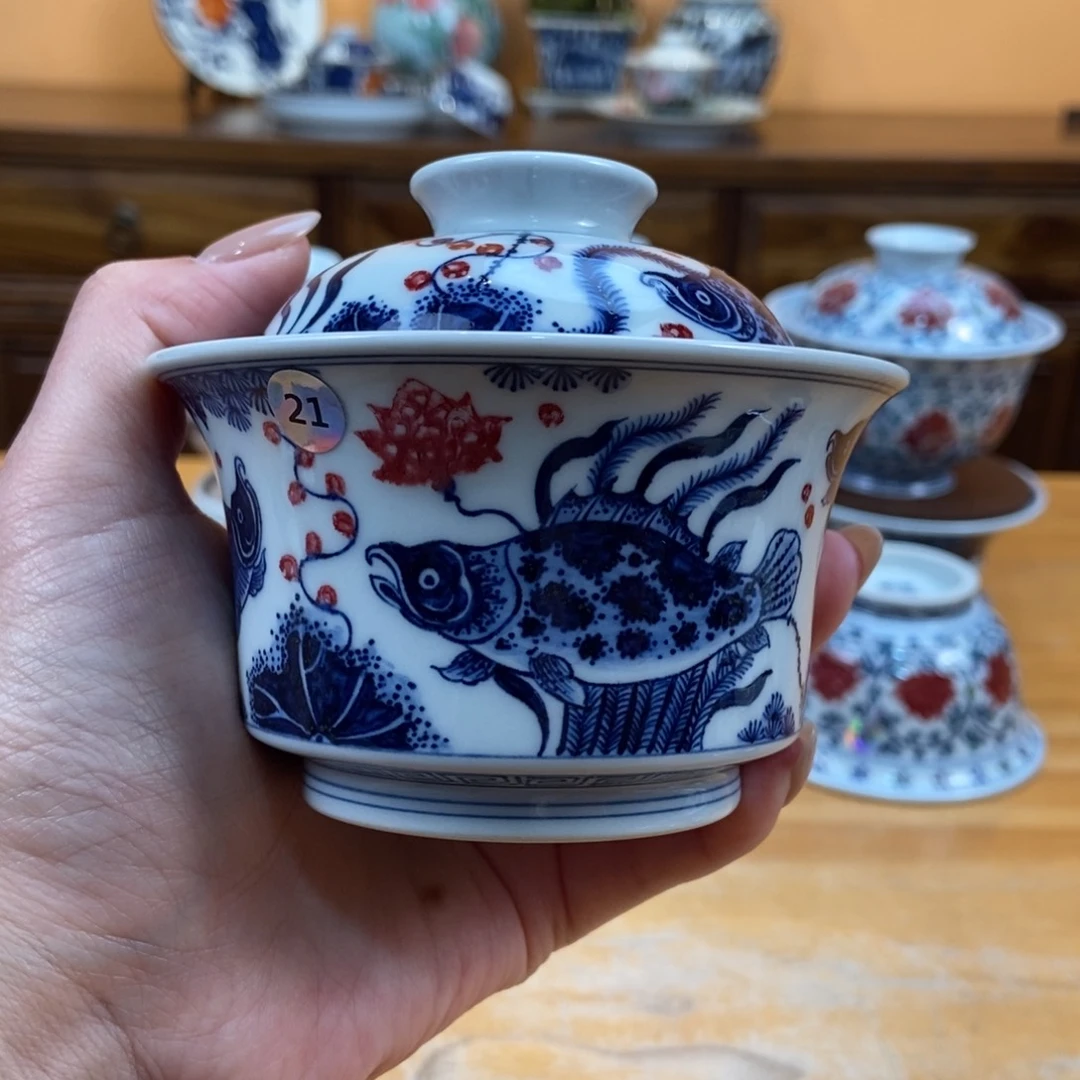 手绘现代茶具非古董