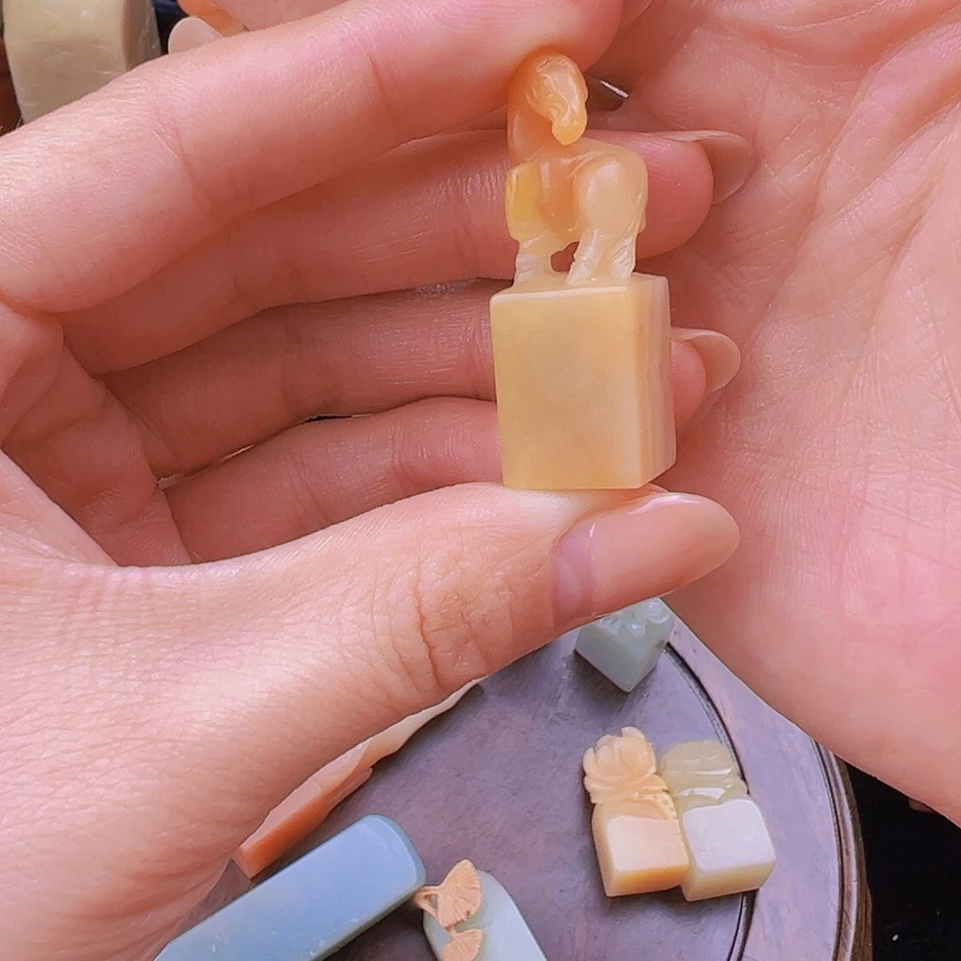 昌化石印石花*梦篆刻作品