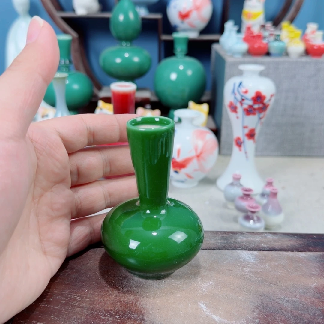 陶瓷手工小花器摆件