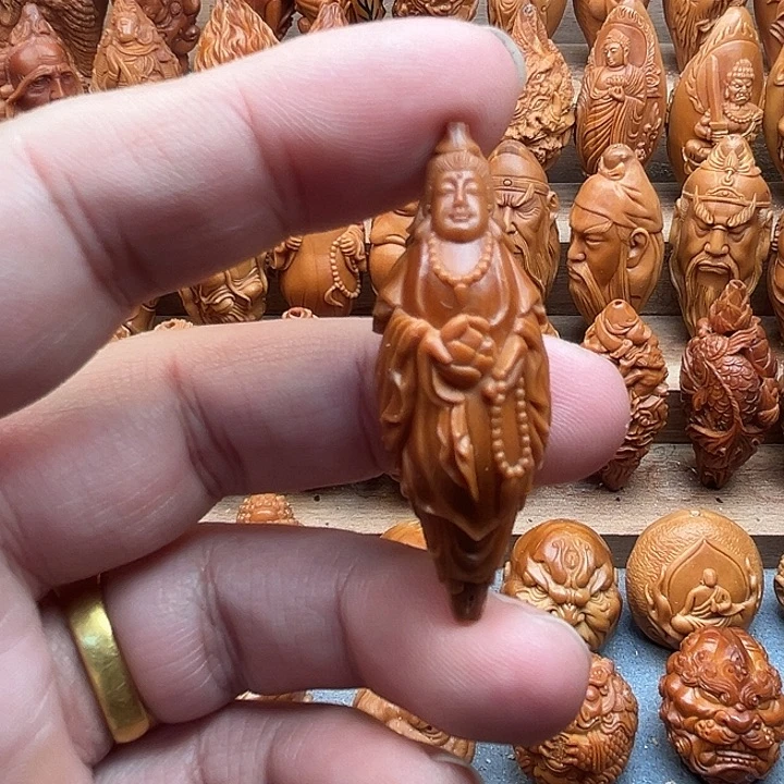 橄榄核吊坠18观音