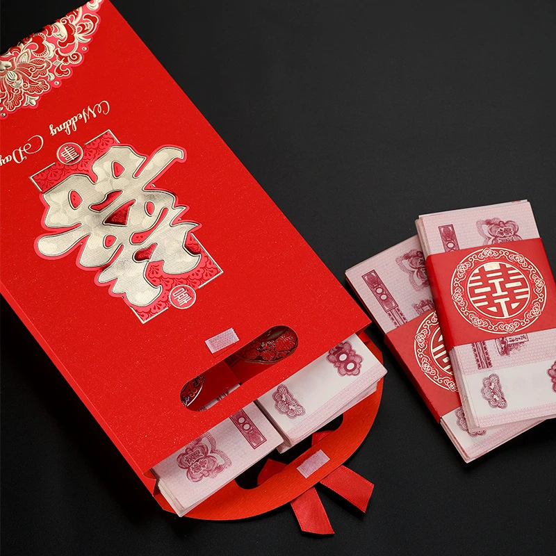 结婚改口十万元大红包订婚聘礼五万元大号红包彩礼包礼金袋利是封