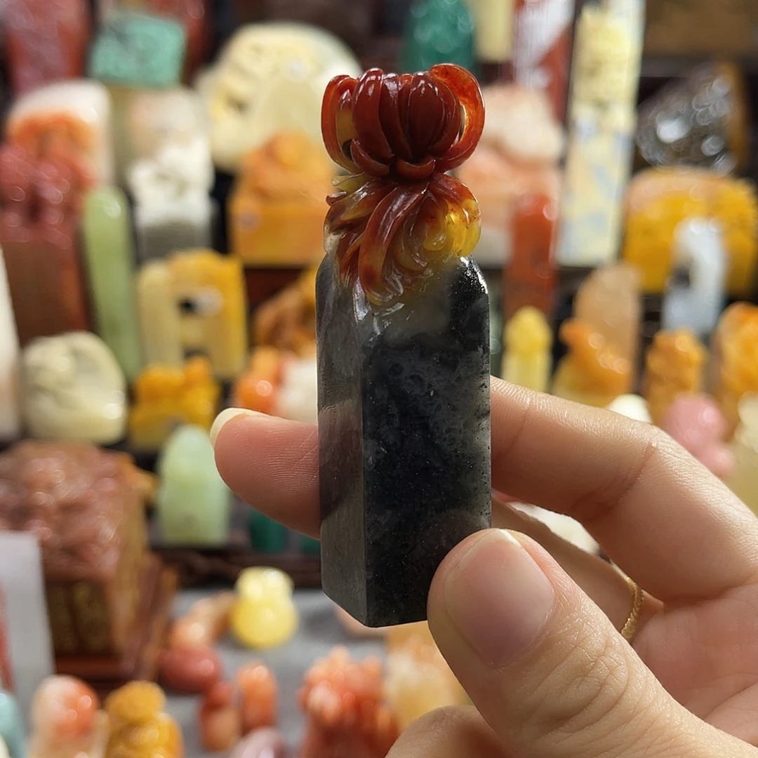 寿山石印石极***子6526包邮包刻