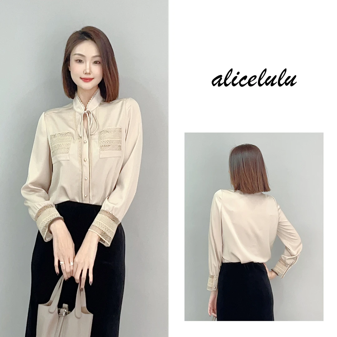 1 ALICE 好春光衬衫 蕾丝花边 知性通勤 S2141780W