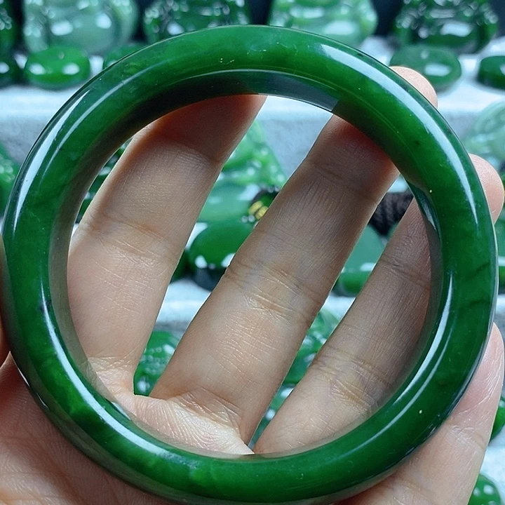 和田玉（碧玉）未镶嵌颈饰58.7mm