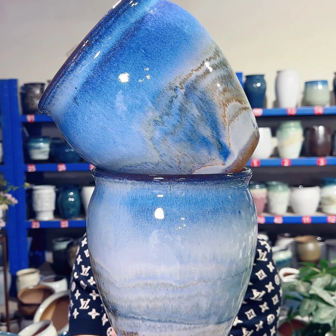 花盆紫砂高21口19