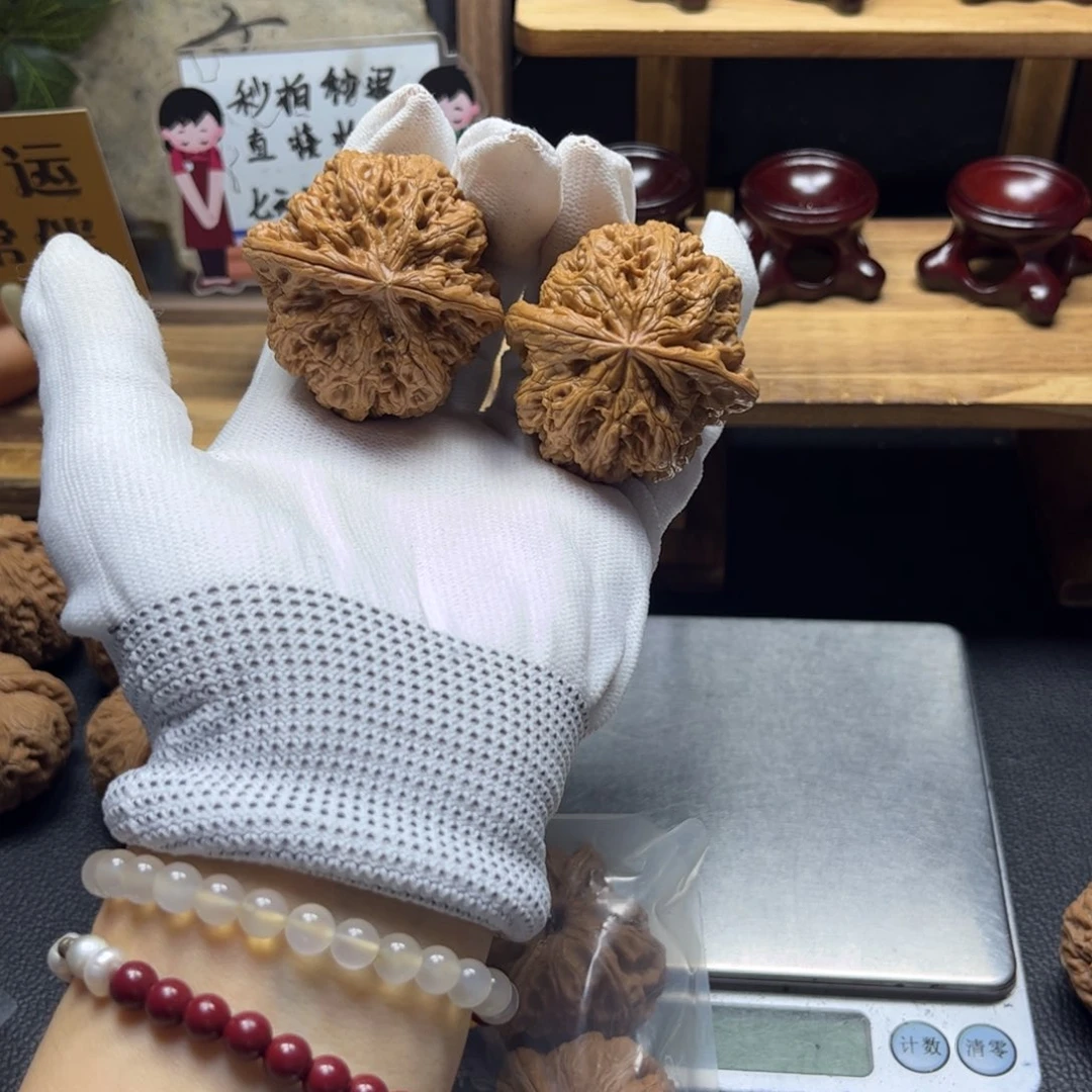 把件文玩核桃爱****丶全品45粗筋打底虚尖150