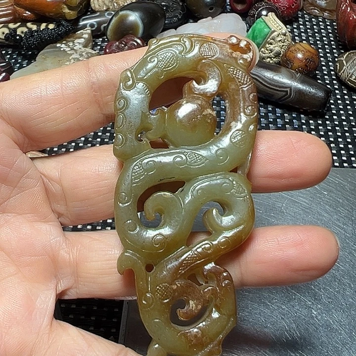 和田玉未镶嵌挂件