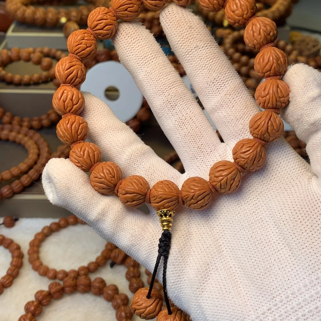 桃核手串秦岭龙纹