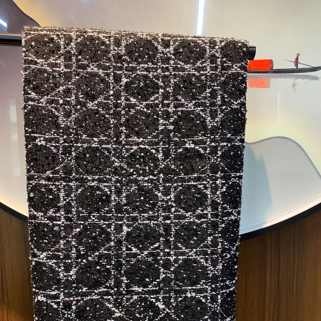 小香风粗纺格子厚实香家布料连衣裙时装女装面料