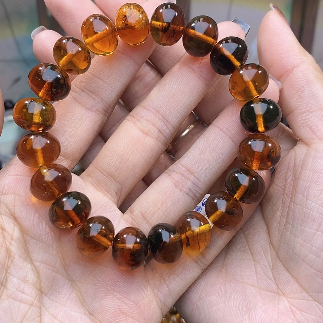 琥珀未镶嵌手链13➕