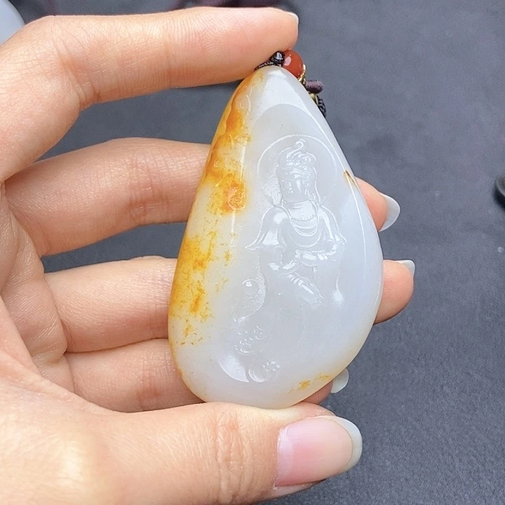 和田玉挂件未镶嵌N