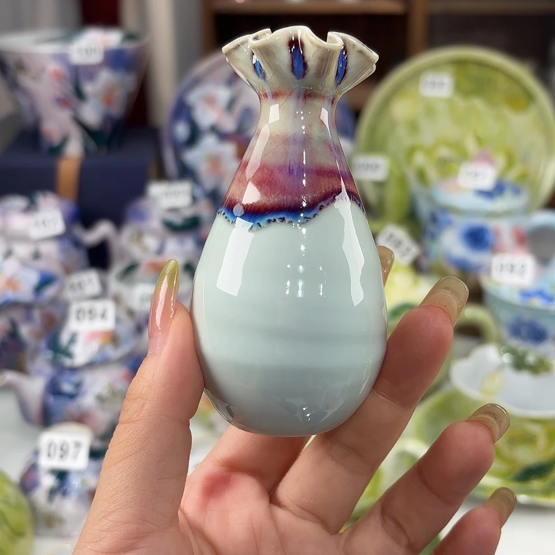 景德镇手绘高温釉下彩陶瓷茶具