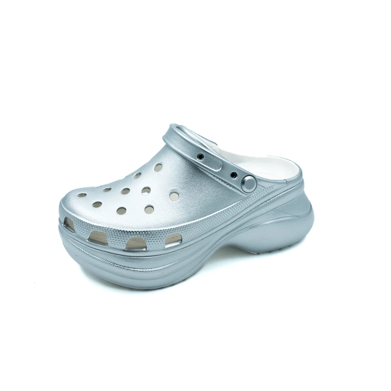 【Y姐】2025新款璀璨珠光鲸鱼增高洞洞鞋舒适柔软居家外穿不臭脚