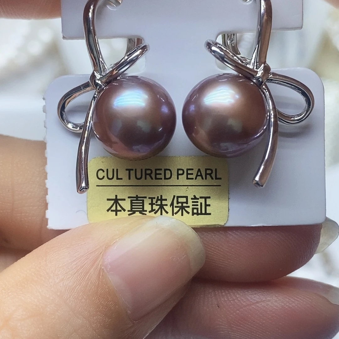 淡水珍珠耳钉未镶嵌