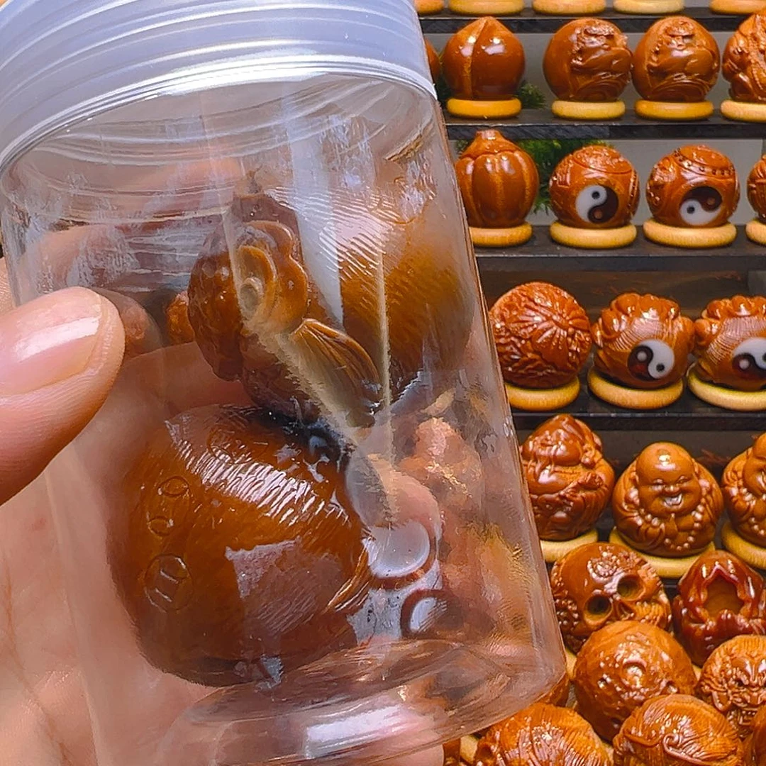 橘***猫橄榄核手串/手链大金鱼手工