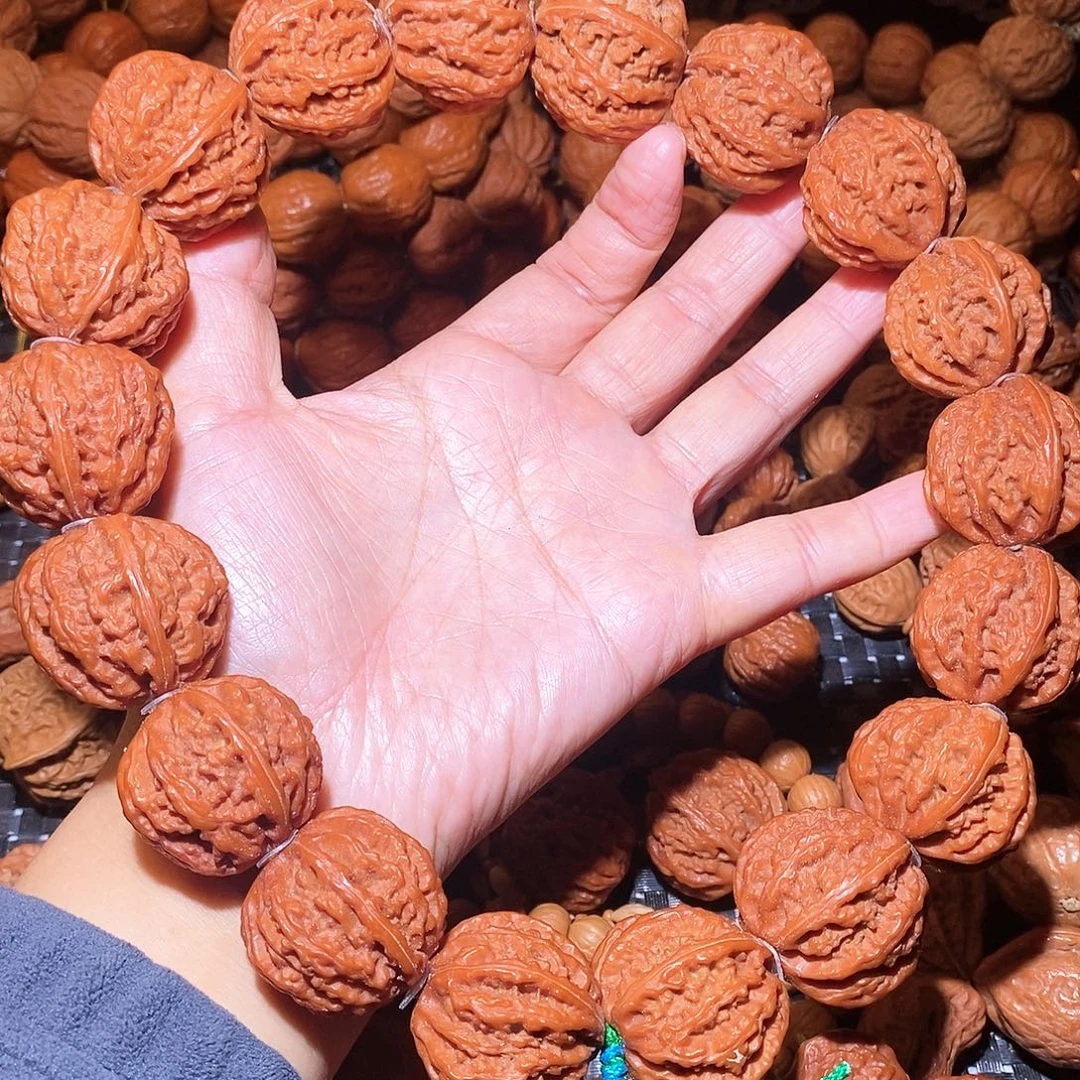 文玩核桃吊坠29尺八棱手持