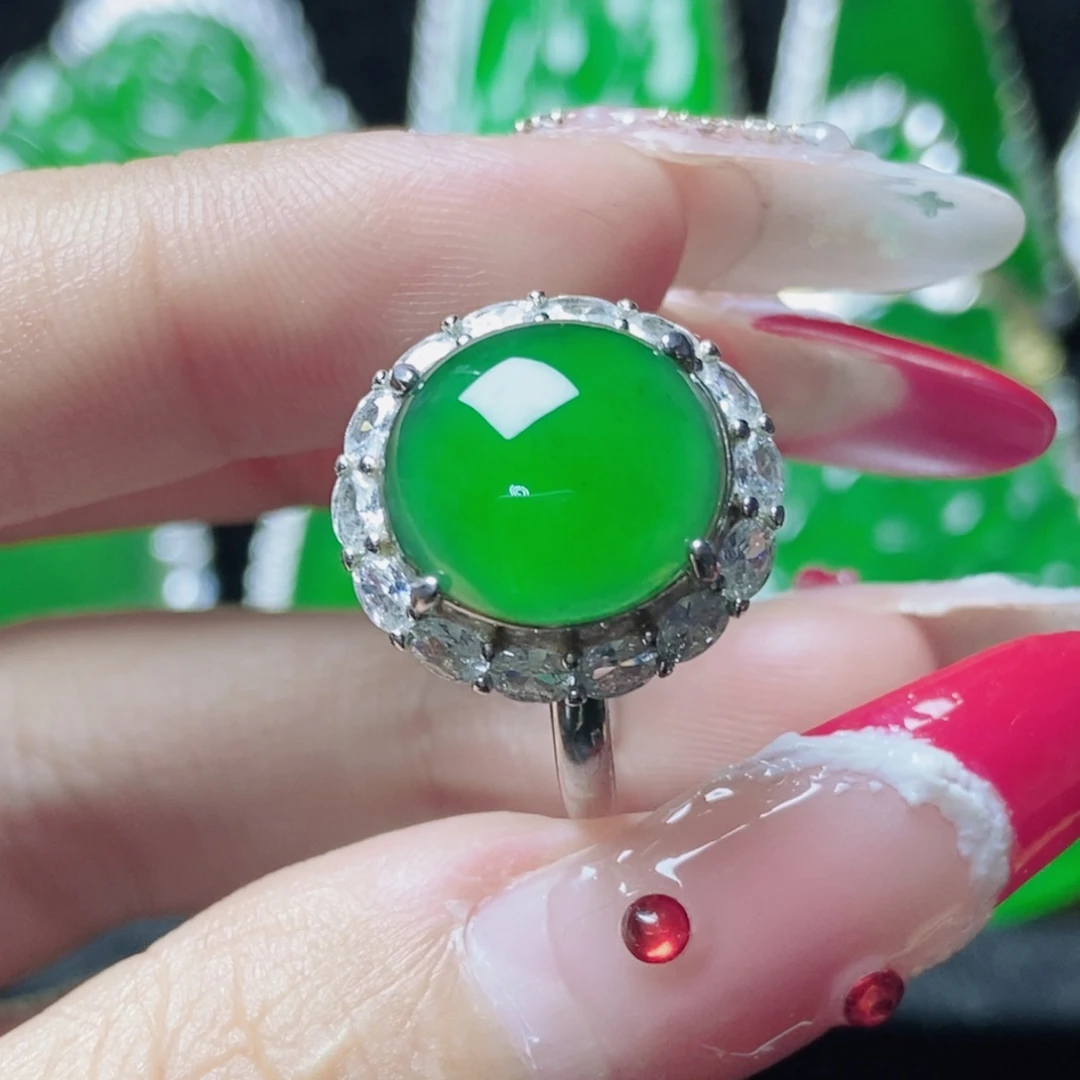 翡翠银S925镶嵌颈饰