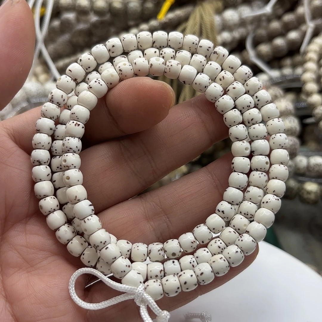 吊坠星月菩提65鼓珠直切通体大留白