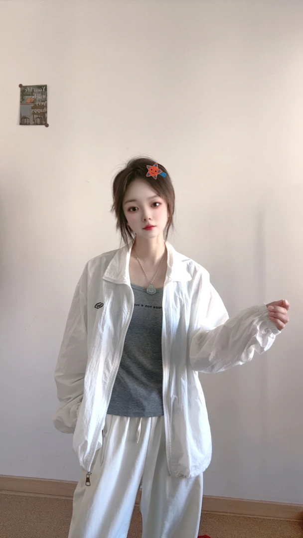 2025春夏韩系百搭素色薄外套