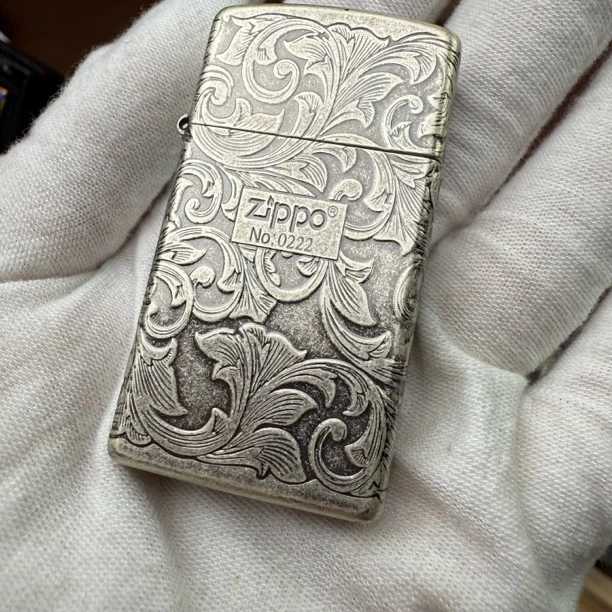 ZIPPO打火机窄机古银唐草中DYJ1