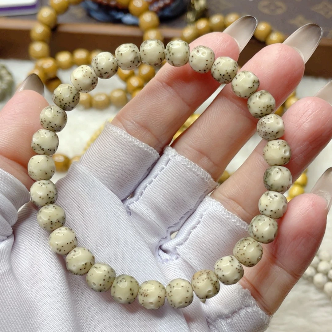 也***吊坠星月菩提石玉料冰糖大留白小细星无相卡7.5