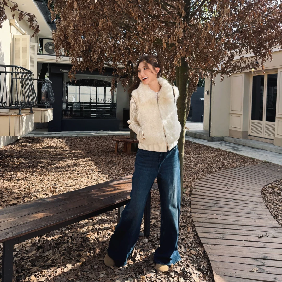 Moprobably李予诺「深海蓝牛」“100棉”环锭纺纱直筒牛仔裤L5373049