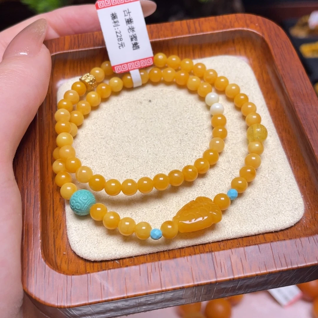 蜜蜡手链未镶嵌手串