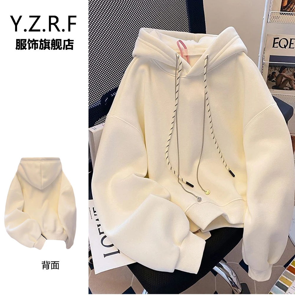 新款小个子短款连帽卫衣女秋季外套女春秋宽松显瘦长袖上衣