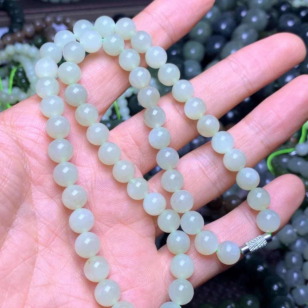 和田玉未镶嵌手串8