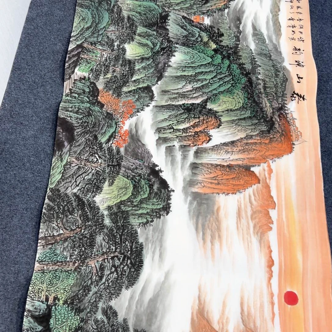 无***言国画作品纯手绘制作品