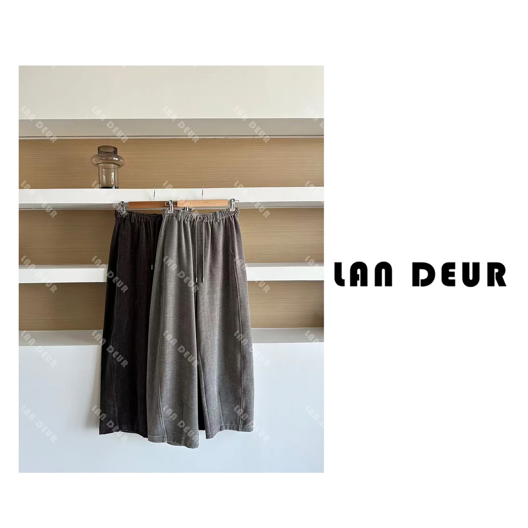 JIUJIU【秋桉之森】时尚百搭简约显瘦秋季直筒裤宽松休闲裤女