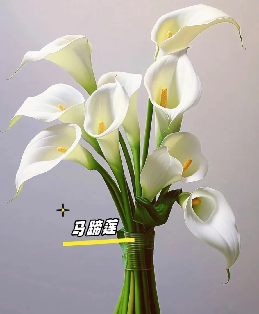 国产马蹄莲 白色   又名“海芋百合”   形状宛如马蹄  云南鲜花
