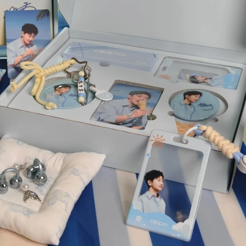 新款OPPO×孙颖莎夏日莎滩音乐派对周边精美吧唧徽章小卡透卡