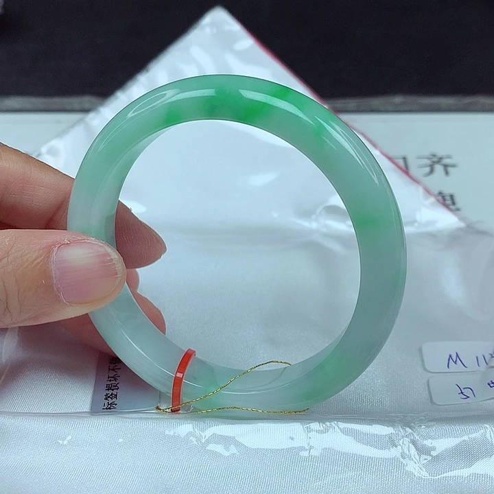 翡翠未镶嵌手镯57圈4324