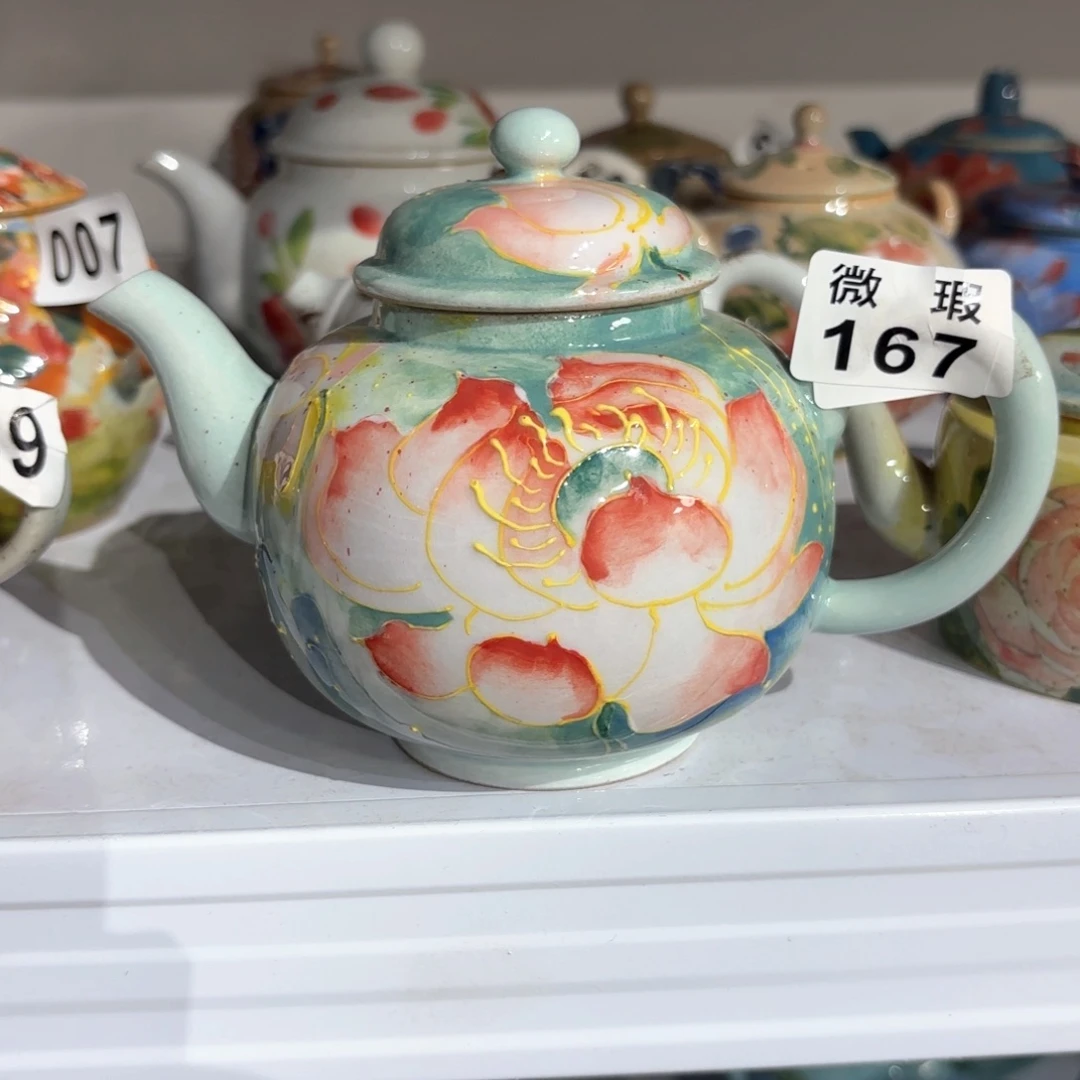 景德镇手绘高温釉下彩陶瓷茶具