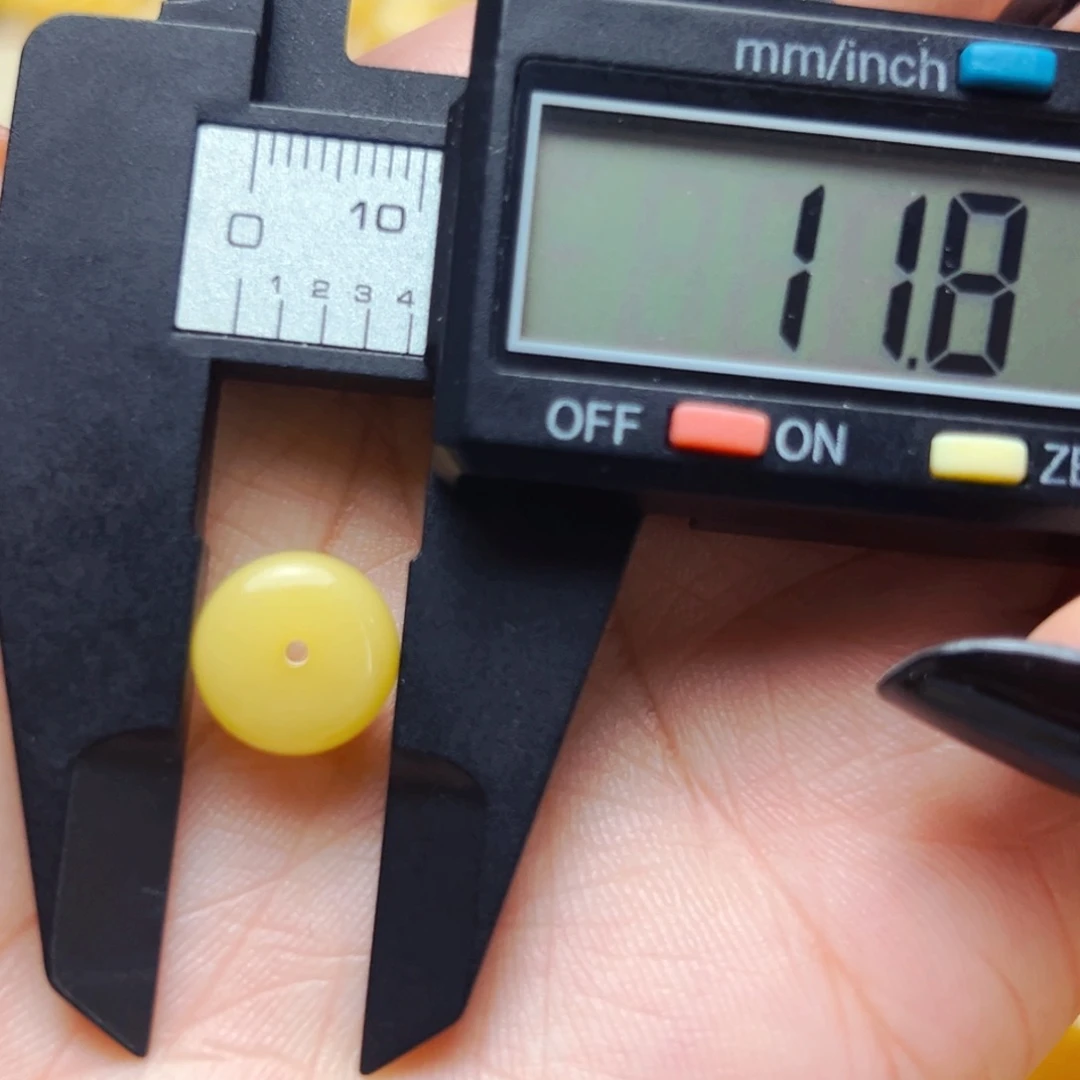 未镶嵌蜜蜡裸石11mm扣子