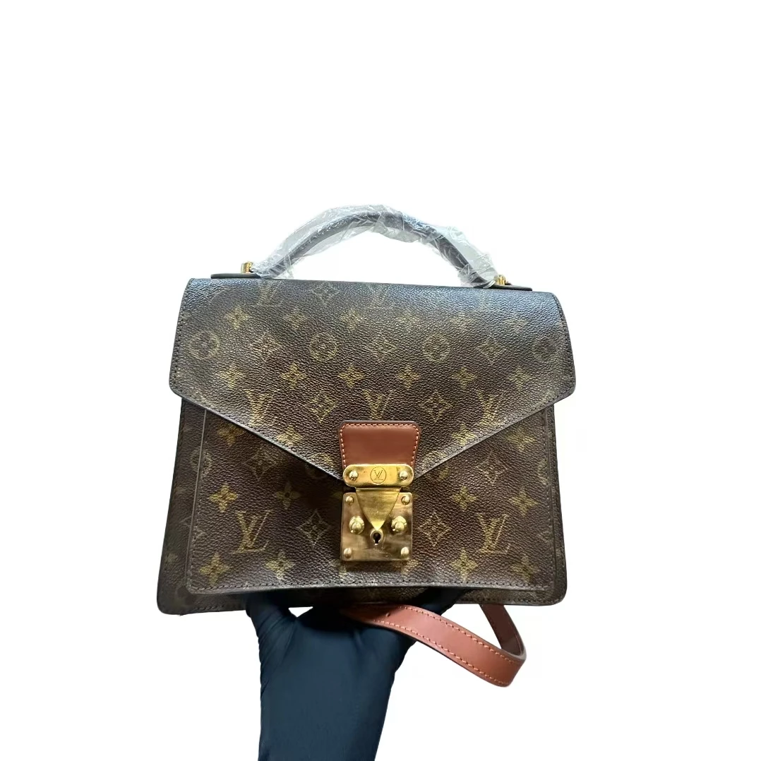 95新 LouisVuitton/路易威登 经典中古蒙梭公文手提斜挎包/特价