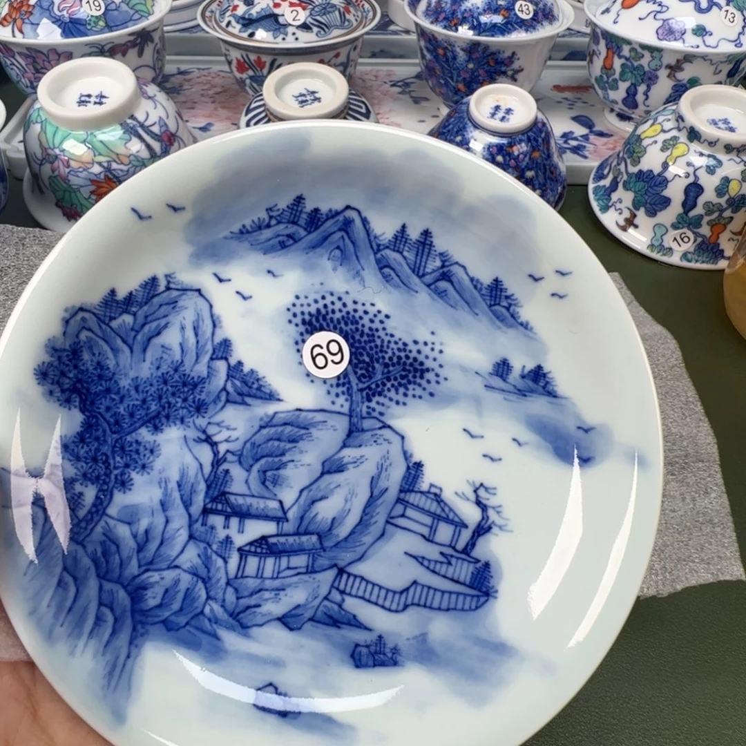 陶瓷景德镇纯手工纯手绘茶具木木69