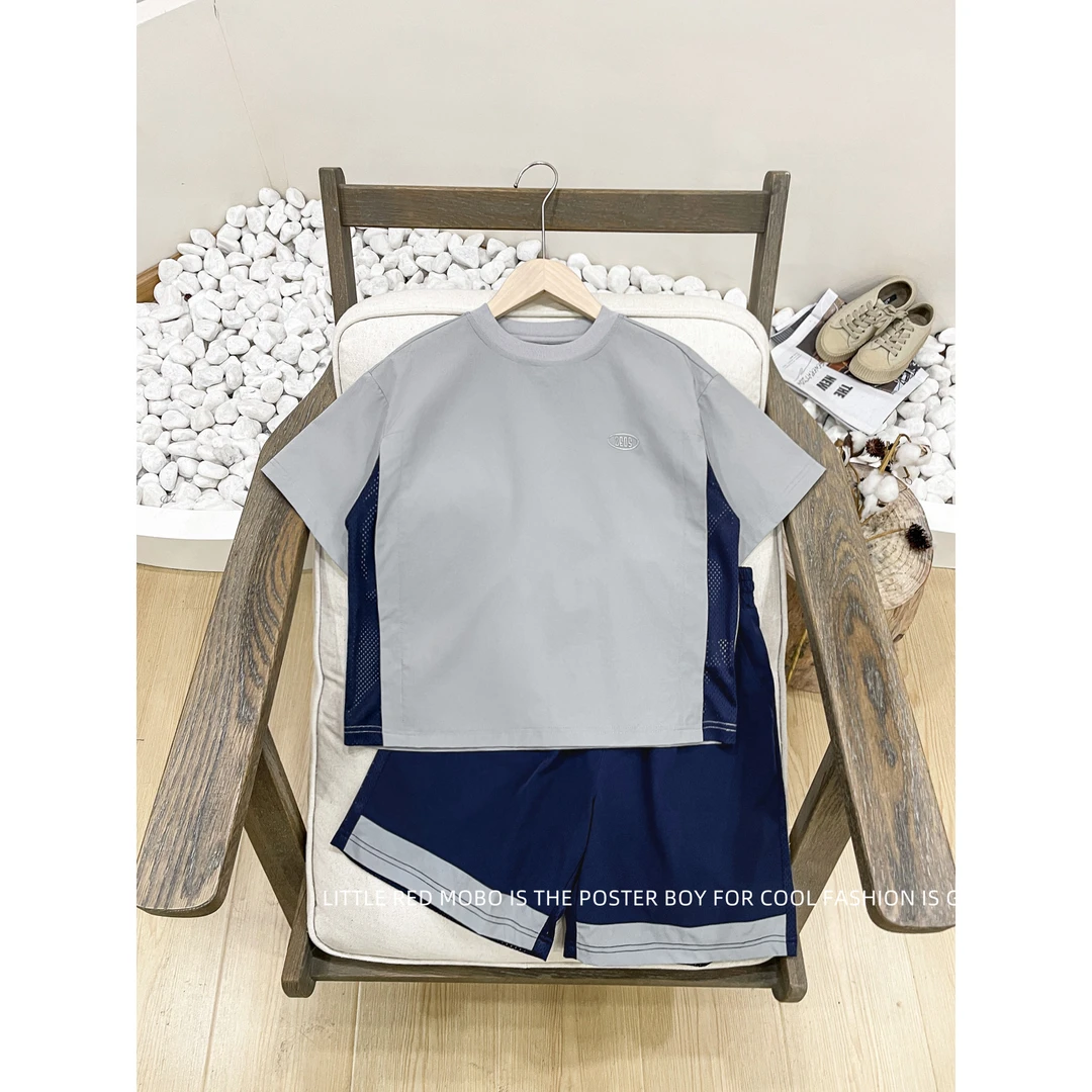 【现现】童装男童速干套装2025夏季新款儿童两件套MMT821849