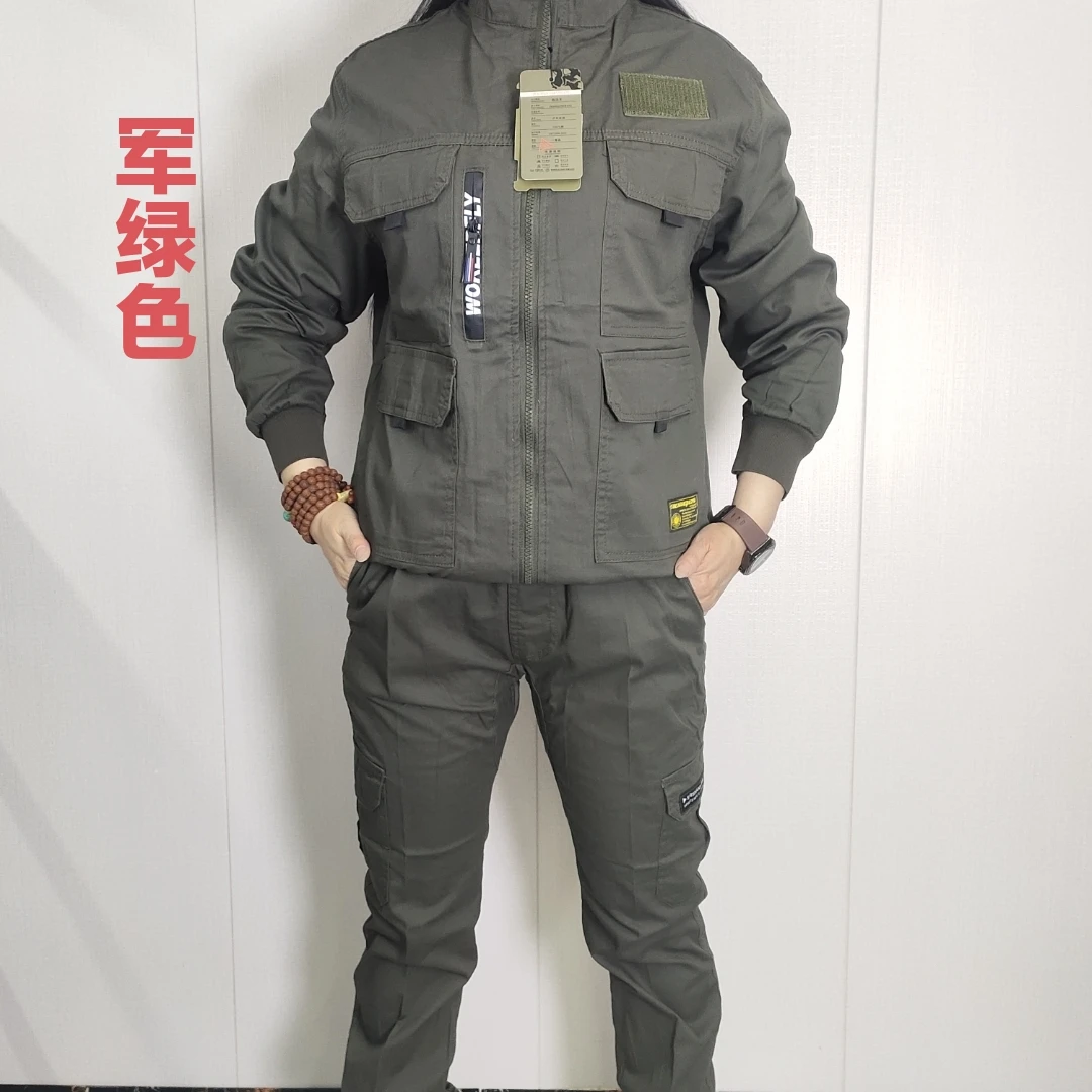 新版夏季夹克弹力套装8106，耐磨工作服迷彩服