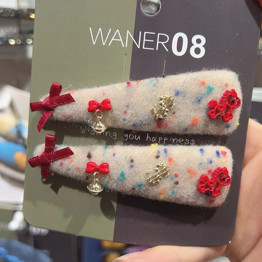 非金属白色小铃铛掰掰夹