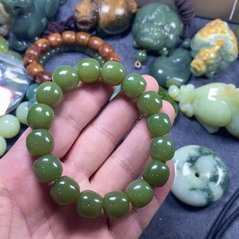 未镶嵌手链和田玉悠**笑