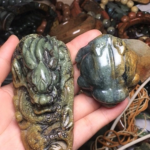 岫岩河磨玉（透闪石质玉）未镶嵌挂件