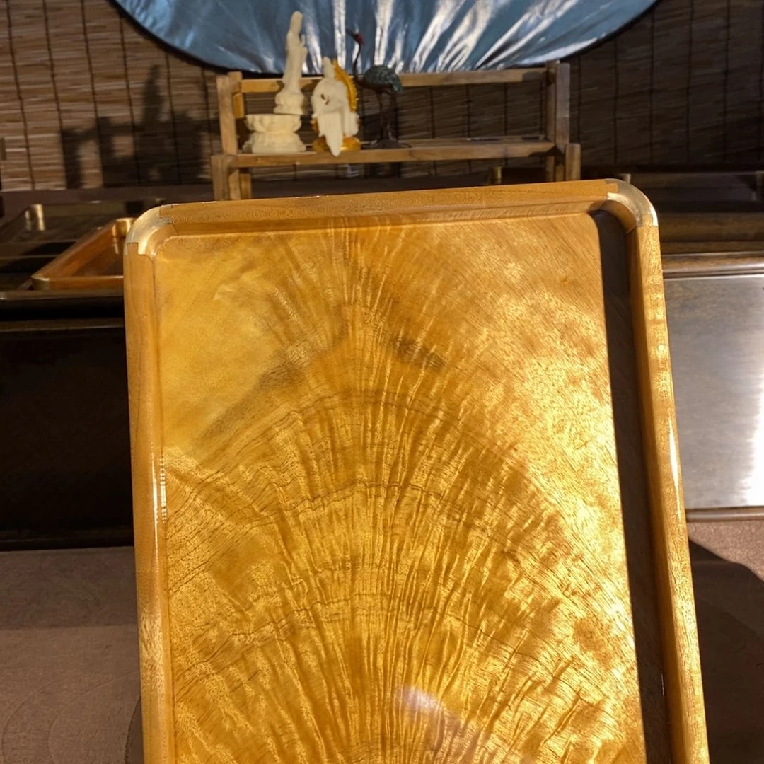 金丝楠莲**心金丝楠木文盘